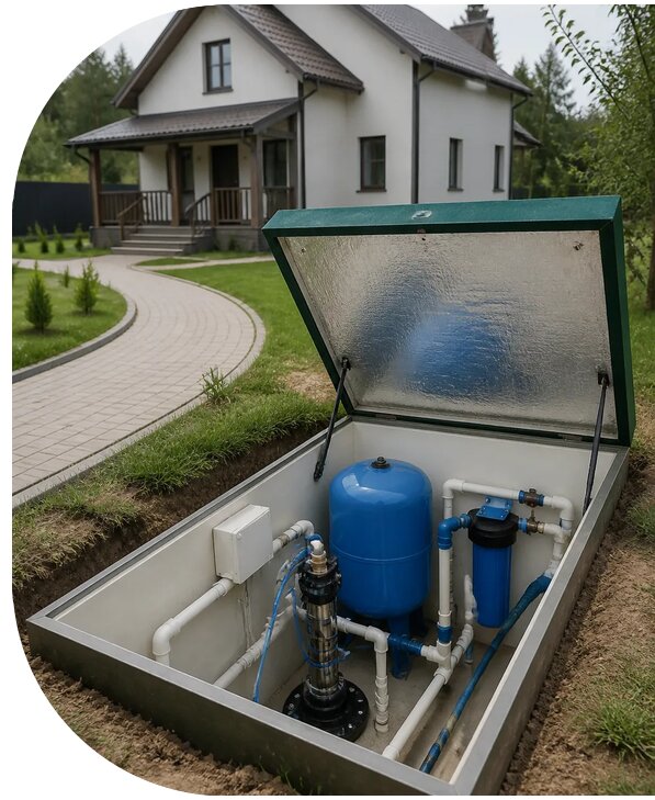 Автономное водоснабжение дома в Кронштадте от 156510 р. | АПаруса-Крн